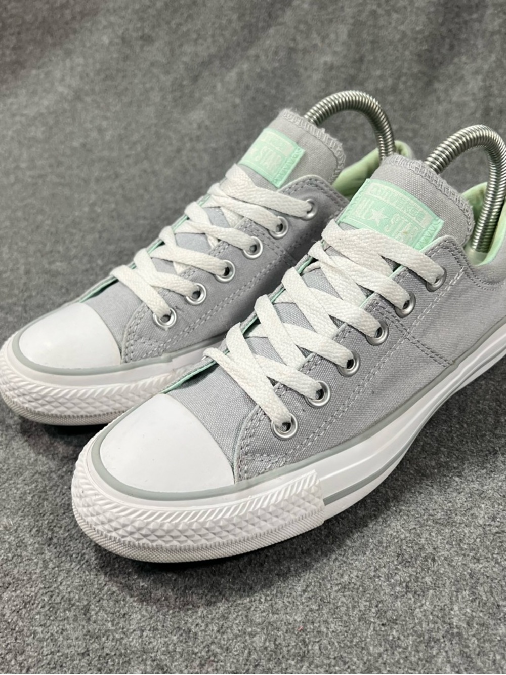 Converse All Star Madison Ox Low Casual Sneakers Gray/Mint Green Women’s Size 7